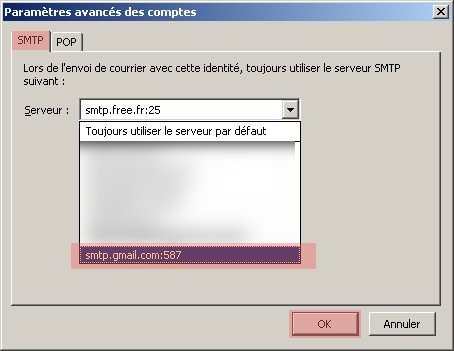 choix smtp